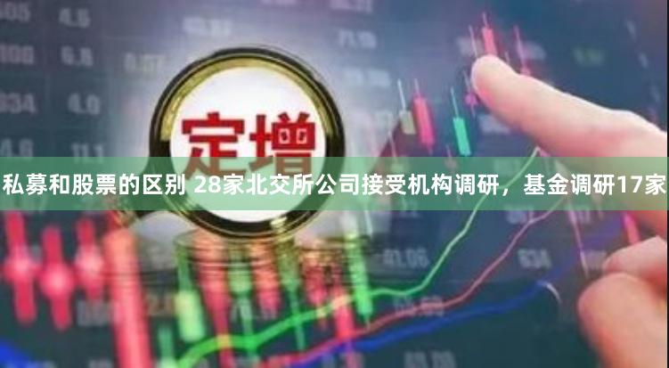 私募和股票的区别 28家北交所公司接受机构调研，基金调研17家