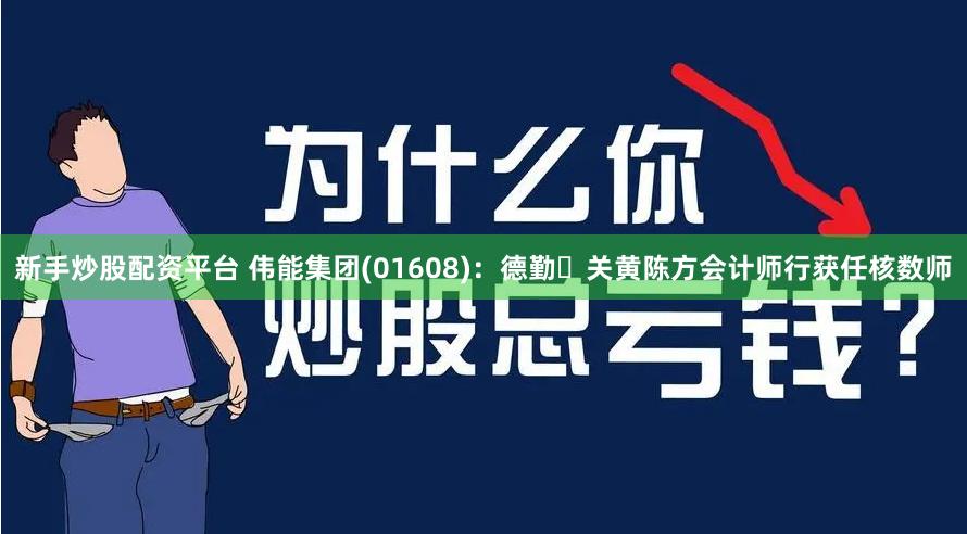 新手炒股配资平台 伟能集团(01608)：德勤‧关黄陈方会计师行获任核数师