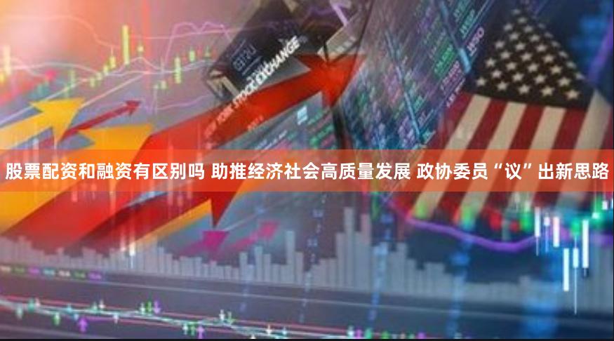 股票配资和融资有区别吗 助推经济社会高质量发展 政协委员“议”出新思路
