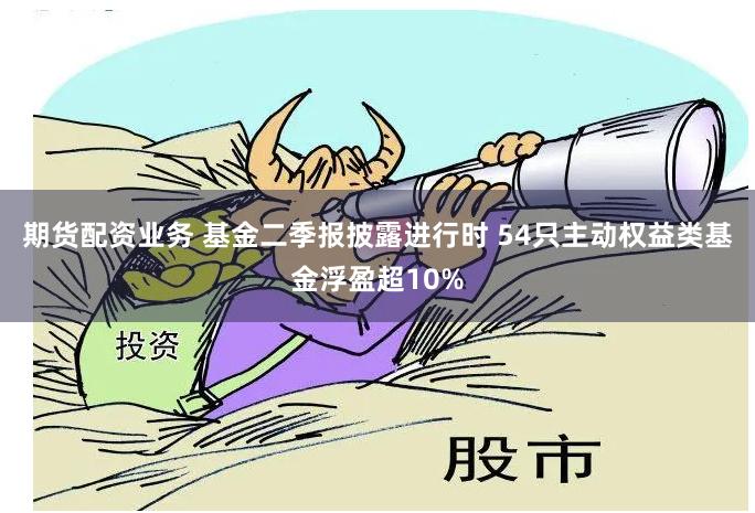 期货配资业务 基金二季报披露进行时 54只主动权益类基金浮盈超10%