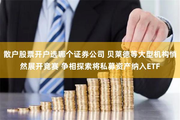 散户股票开户选哪个证券公司 贝莱德等大型机构悄然展开竞赛 争相探索将私募资产纳入ETF